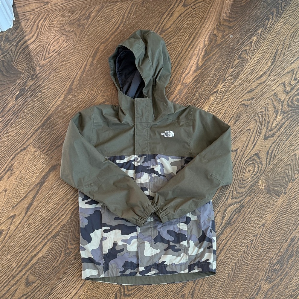 The North Face Olive and Camouflage Anorak